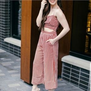 Kittenish Striped Outfit